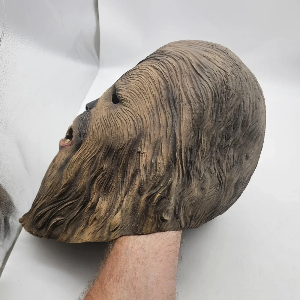Star Wars Chewbacca Mask Lucasfilm Brown‎ Latex Adult Costume Made In Mexico